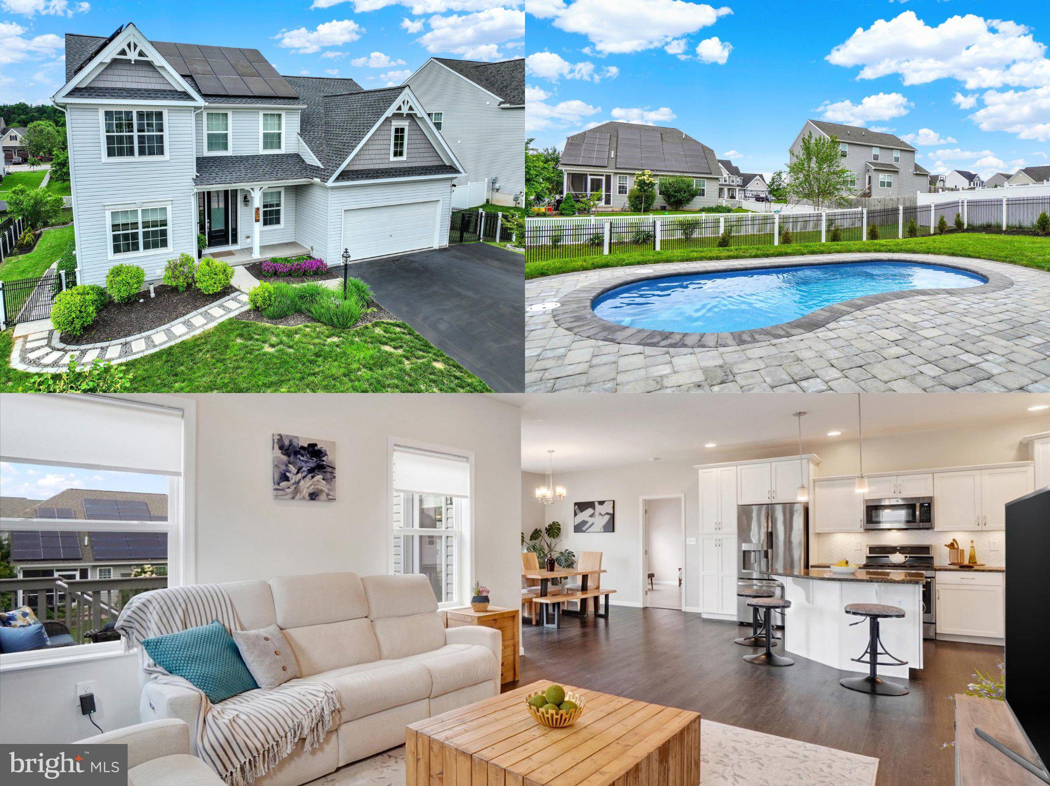 Welcome home to 80 Village Rd. Located in the Northeastern School district, nestled in the desired Rolling Meadows at Rentzel Farm neighborhood. Surrounded by picturesque countryside, yet just minutes away from shopping and dining amenities. Conveniently positioned near I-83 and Rt 30, and only minutes to the Pa turnpike. If you’re searching for a stunning home that has been lovingly updated and meticulously maintained, look no further. This fantastic, cherished property awaits your admiration. From the moment you arrive, the home’s impressive curb appeal and meticulously maintained landscaping set the tone for what lies beyond. Step into your private backyard retreat where a stunning saltwater fiberglass pool invites you to relax and unwind. Whether you're enjoying a quiet evening under the stars or hosting summer cookouts, this outdoor oasis is designed for both relaxation and entertainment. Inside, elegance and comfort continue throughout the thoughtfully designed 3–4 bedroom, 3.5-bath home. Sunlight fills the open-concept layout, highlighting the spacious living areas and creating a warm, inviting ambiance. The welcoming foyer opens into a flexible front office and a convenient half bath, ideal for today’s lifestyle. The heart of the home is the open-concept main living area, designed for both everyday living and entertainment. The gourmet kitchen features granite countertops, a large center island and ample cabinet storage. The island is perfect for meal prep, casual dining, or enjoying a glass of wine with friends. Whether you’re a culinary enthusiast or enjoy casual dining, this space is sure to inspire your inner chef. The kitchen flows seamlessly into the spacious living room, highlighted by a cozy fireplace, creating a warm, inviting space for gatherings. Adjacent to the kitchen and great room, a sunlit dining area offering a charming spot for gathering at meal time. A single French door provides easy access to the rear deck and yard. Perfect for entertaining year-round, whether for holiday gatherings or summer cookouts. Conveniently off the main living area; retreat to the tranquil primary bedroom suite, offering a serene oasis for relaxation. With its spacious layout, custom built walk-in closet, and luxurious en-suite bathroom, this retreat provides the ultimate in comfort and privacy. Upstairs, a charming loft area offers a flexible space—perfect for a playroom, reading nook, or additional lounge area—while seamlessly connecting two generously sized bedrooms and another full bathroom. The finished lower level expands the living space, providing a versatile area for recreation and entertainment. Unwind in the inviting rec room, perfect for movie nights or game gatherings. The gorgeous kitchenette is open to the rec room and offers an ideal combination of luxury living and convenience. The lower level also features a bonus room perfect for an in-law living suite, college kids when at home, adult children living at home, a homeschooling space or extended family staying over. Yet another full bath and a secondary laundry area are found in the lower level. Direct access to the covered patio and pool area ensures this space is as practical as it is inviting—ideal for poolside gatherings and easy entertaining. With its thoughtful design, modern updates, and a serene setting and with plenty of space for everyone, this home has it all! This beautifully updated and lovingly maintained home offers everything you’ve been searching for— Don’t miss the opportunity to make 80 Village Rd your forever home!