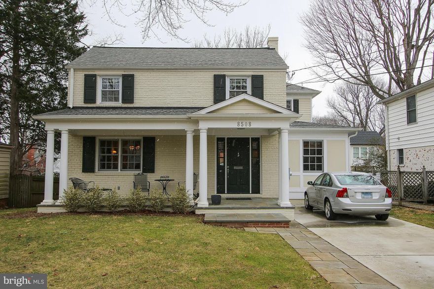 Amazing Location! 4 Br, 4 BA, 3 level Colonial. Well planed Gourmet kitchen with: granite counter tops, tile back-splash, and 2 sinks.Off the kit beautiful screened in porch, dinning Room and Family room w/ fireplace. Master has his/her closets separate tub & shower and dual vanities. Upstairs laundry,2 other bed rooms &  a study.  Rec room, bed room & full bath in the basement. Plenty of Storage!