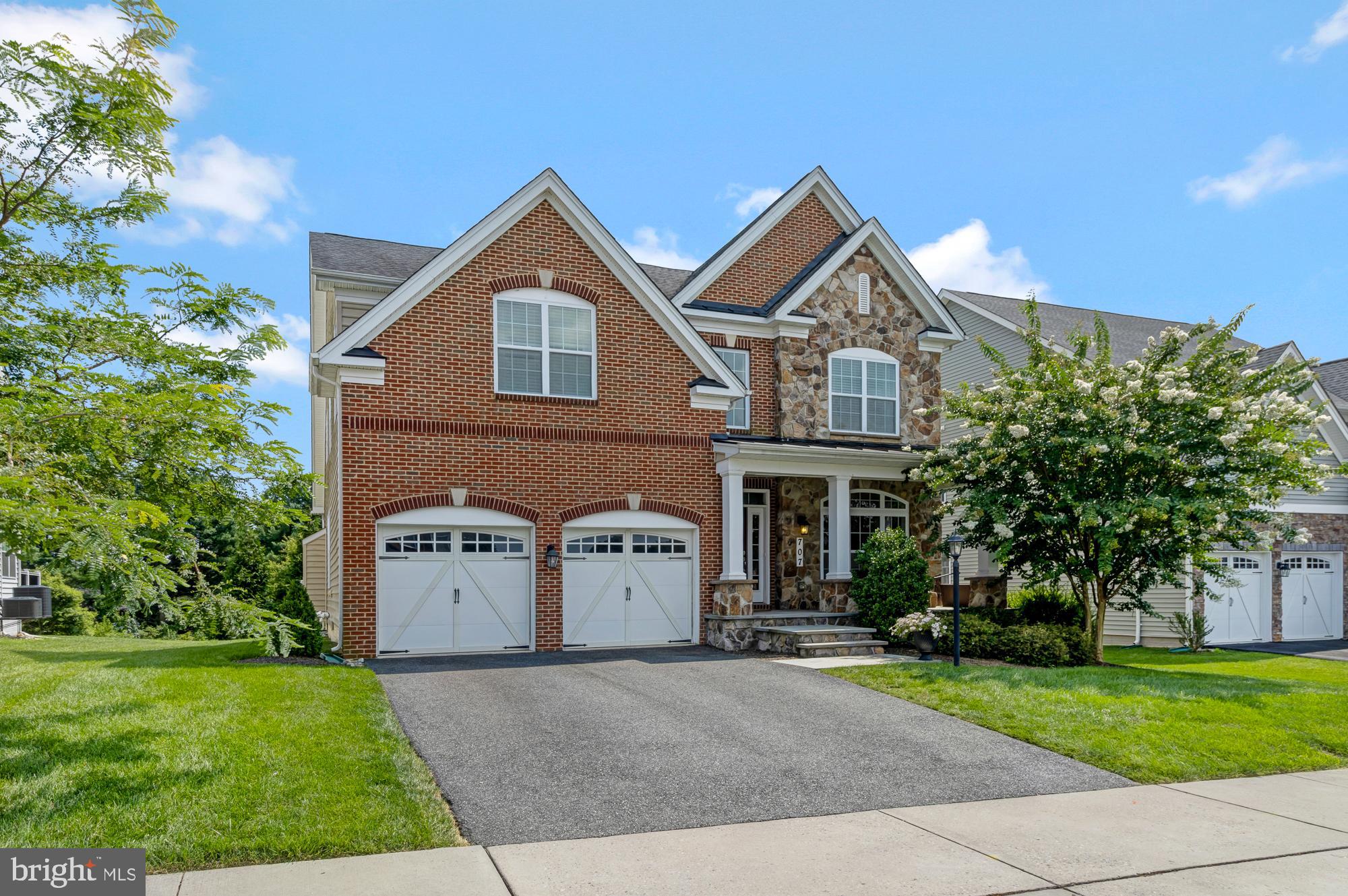 Welcome to this beautifully maintained colonial in the sought-after Laurel Ridge community of Harford County! This exceptional home blends modern elegance with timeless charm and offers thoughtful upgrades throughout.
Step inside from the inviting front porch and you'll be greeted by a light-filled, open layout designed for both everyday living and entertaining. The main level features rich hardwood floors, a private home office, and classic architectural details such as crown molding, chair rail, and bay windows.
The spacious kitchen is a true standout, equipped with granite countertops, 42” cabinetry, stainless steel appliances, a ceramic tile backsplash, and a large center island with breakfast bar—perfect for casual meals or gathering with friends. The adjoining family room is warm and welcoming with a vaulted ceiling, plantation shutters, and a cozy gas fireplace with elegant trim work.
Upstairs, the serene primary suite includes a walk-in closet and spa-like bath with dual vanities, a soaking tub, and a separate glass-enclosed shower. Three additional bedrooms and a full hall bath provide plenty of space for family or guests.
The finished lower level offers flexible living space—ideal for a home theater, game room, workout space, or even a guest bedroom or office. Outside, enjoy warm-weather fun on the spacious deck and patio with sports court, perfect for entertaining or play.
Additional highlights include a 2-car garage, a functional mudroom with custom bench and shiplap detailing, and a beautifully designed bluestone front patio. Conveniently located near major routes including MD-924, MD-24, I-695, and I-95, this home is a must-see!