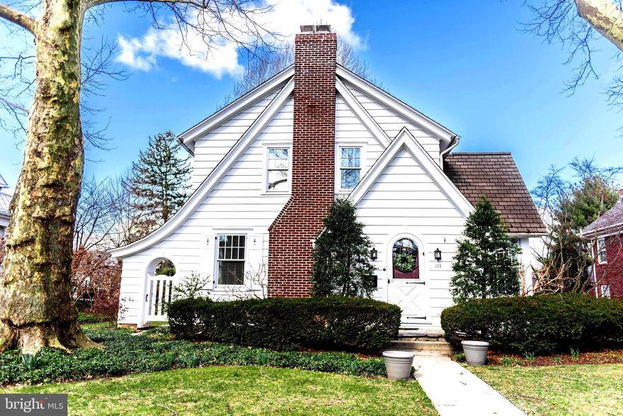 This Must See Home is one of three remaining original homes designed by Milton Hershey's architect, D. Paul Witmer. The mature trees and landscaping welcome you to this stunning home which has graceful curved roof lines and a beautiful arched front door. New HVAC and hot water heater to boot! As you enter you will be greeted by a charming foyer with wood floors. It flows into the large living room with a cozy gas fireplace- an ideal place to read a good book. Just off the living room is the bright sunroom which has walls of windows and glass paneled French Doors. Gather for family meals and holidays in the formal dining room. The kitchen has quartz countertops and loads space for food prep, beautiful cherry wood cabinetry and a peninsula island where family and friends can gather. The spacious family room boasts built-in cabinetry and wood floors. It's a perfect room to watch the big game. Retreat to the primary bedroom on the second level which can accommodate a king size bed, has two walk-in closets and an en suite with dual sinks and granite countertops.  There are two additional good size bedrooms and a third smaller bedroom which could also be used for an office or crafts. A second full bath with tub and shower round out the second level. The third level is unfinished and offers loads of storage space- great for seasonal decorations or for the shopper in the family. The lower level has additional space for a workout area or playroom and a laundry room. Enjoy outdoor living? The cozy screened in back porch and blue stone patio are the place for you. Host barbecues and parties in the large, fully fenced backyard which offers privacy and has storage for games and landscape materials in the garden shed and storage room in the garage. The detached garage will save you from scraping snow and ice from your vehicle and the adjacent concrete pad can accommodate two additional vehicles.
Location location location- 3 blocks from the school and the new recreation center and walking distance to in-town restaurants, grocery store and shops. Hershey Medical Center, the airport and highways are just a short drive. Come see it before it's gone!