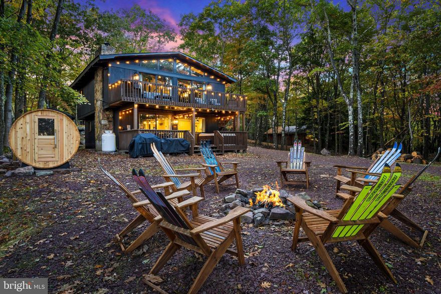 Welcome to 79 Skye Drive, RARE OPPORTUNITY Ranked  in the top 5% of Vacation rentals on Airbnb w/4.98 Stars ,a beautifully appointed mountain retreat in the heart of Lake Harmony offering the perfect combination of relaxation, entertainment, and proven investment potential. Nestled on a private wooded lot in the Pocono Mountains, this home provides both privacy and convenient access to the area’s most desirable attractions.

The main living area features soaring vaulted ceilings, expansive windows overlooking the surrounding trees, and a spacious open-concept layout that seamlessly connects the living room, dining area, and kitchen. A cozy stone fireplace anchors the living space, creating the perfect setting for relaxing evenings after a day enjoying the Pocono Mountains.

Designed with entertaining and group gatherings in mind, the home offers multiple recreation spaces including a finished lower-level game room complete with pool table, lounge space, and entertainment area. The layout comfortably accommodates guests and provides an ideal setting for weekend getaways, family vacations, or hosting friends.

Outdoor living is a highlight of this property. The expansive deck overlooks the peaceful wooded surroundings and offers multiple areas to relax and unwind. Guests can enjoy evenings in the private hot tub beneath string lights, gather around the outdoor fire pit, or relax in the private sauna for a true Pocono mountain retreat experience.

Owners and guests also enjoy private access to the Lake Harmony community beach, offering the perfect place to swim, relax, kayak, or enjoy lakeside views during the warmer months. This exclusive amenity adds to the property’s appeal as both a personal getaway and a sought-after vacation rental destination.

Located just minutes from Lake Harmony and close to Big Boulder and Jack Frost ski resorts, golf courses, restaurants, hiking trails, and year-round recreation, the property is ideally positioned for four-season enjoyment.

In addition to its lifestyle appeal, the property has operated as a successful short-term rental with excellent guest reviews and strong rental demand. The home has generated significant rental income with strong nightly rates and consistent bookings, making it an attractive opportunity for buyers seeking a turnkey vacation rental investment in one of the Poconos’ most desirable vacation markets.

Whether you're looking for a private Pocono escape, a second home, or an income-producing investment property, 79 Skye Drive offers the rare opportunity to own a property that delivers both lifestyle and revenue potential.

Permitted  to Sleep 12 and parking for 8  Vehicles 

Detailed rental performance information and booking history available upon request.

Projected $26,000–$27,500+ in revenue over the next 180 days
Average Daily Rate around $670/night
Outperforming comparable rentals by +180% to +190% in revenue

Property comes furnished 
Airbnb Busines is nontransferable agent & owner will help with trasntion and rebooking  of rentals