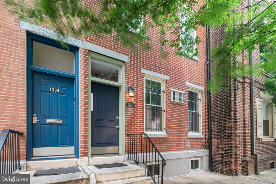 Meticulously maintained center city Quadplex located less than 1 block from Broad Street! This quadplex would make a great purchase for the savvy real estate investor, or an owner can live in the top floor unit and rent out the other 3 apartments to pay the mortgage! The first floor has 2 apartments, each is a 1 bedroom unit, and they share an outdoor rear patio space, perfect for grilling or relaxing outside. The second floor has a bilevel 2 bedroom, 1 bath unit that was recently updated. The owner's unit on the top floor is another bi-level unit with 2 bedrooms and a full bathroom (current owner's unit). Both bedrooms in this unit have generously sized closets and the bathroom was fully renovated. Bathroom is complete with new custom tile and new vanity with marble top. The top floor of this unit features a spacious living area with vaulted cathedral ceilings, wood burning fireplace, and open floor plan to the kitchen. Kitchen is complete with stainless steel appliances, wood cabinets, and granite countertop. Behind the kitchen, you enter the oversized laundry room through a glass door that has additional storage, stackable washer/dryer and wine fridge. Additional features throughout this unique 4 unit building include a fireplace in each unit, refinished natural hardwood floors, separate billing for gas and electric to each unit, recessed lighting, storage areas for each unit in the basement, and french drain/sump pump system to keep the basement waterproofed! Located just 6 blocks from Rittenhouse Square and with a walk score of 98, this property is just steps away from downtown restaurants, bars, theaters, and public transit routes. Schedule to see this property while you still can!