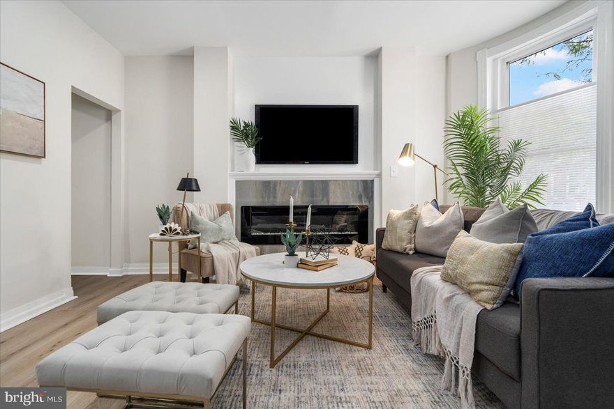 Beautiful, fully renovated home in the sought-Washington Village community. This 2 bedroom 1.5 bath home has it all and is ideally located. Custom details throughout the home featuring wainscoting, luxury vinyl flooring, and recessed lights. Enjoy the warmth and beauty of your brand-new electric fireplace with custom lights and flames in your big living room room. Your brand-new kitchen has a large, granite counter top sit-down island and plenty of cabinet space. And that's not all! Add all this to a Large, Master Bedroom.  A big, custom ceramic tile bathroom is a highlight.  Rear yard features large deck and patio with privacy fence.  Perfect for morning coffee or evening cocktails!    Close to I95, shopping, stores, restaurants, schools, and transportation. AND WALKING DISTANCE TO THE INNER HARBOR AND FOOTBALL AND BASEBALL STADIUMS.   This is what city living is all about. 
Ask about help with Buyer's closing costs.  Seller will install Central Air for an additional $5,000.  Don't miss out on this great house and great deal.