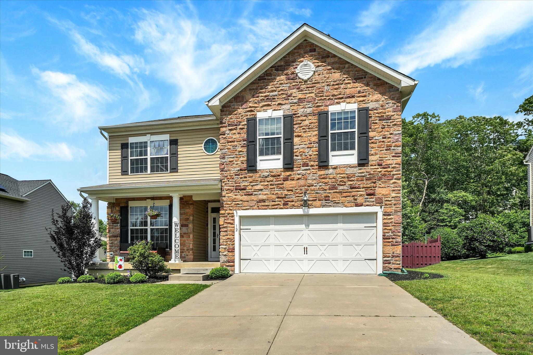 Make this one home before the new school year! NEW ROOF JULY 2025!!! This Clark Turner home has many stunning upgrades including upgraded moldings, bamboo floors on the main level, 42" cabinets, granite counters and stainless appliances. The gourmet kitchen is open to the family room to meet today's lifestyles! The kitchen also features a large walk in pantry, double ovens, island, breakfast room, desk area and coat closet. The family room has a gas fireplace and coffered ceiling. Living room in the front of home and powder room too. The second level features four very nice sized bedrooms with new carpeting. The primary suite has a barrel ceiling and a large walk-in closet and full private spa bath. The three additional bedrooms are spacious and share the hall bathroom. Basement is finished with marble floors and a full bath - perfect for a second family room, club room or a fifth bedroom. Basement has a walk-up outside entrance and plenty of storage. Your backyard is like a retreat and is private backing to trees and is fully fenced with a nice two-tiered deck. Not enough? Neighborhood has community pool, playgrounds, picnic area! Less than 2 miles to the main street in Northeast too! You will love this home!