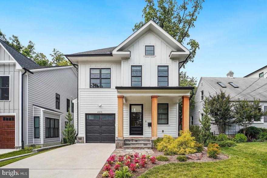 Amazing almost new home built by award-winning Douglas Construction Group (Best Green Builder-Bethesda Magazine and Maryland Building Industry Association Montgomery County Custom Builder Winner). 5 bedrooms, 5.5 baths, covered porch, separate dining room, gourmet chefs kitchen, , family room with fireplace and mud room with built-ins. Upper level I contains the owner's suite with a large walk-in closet, and a gorgeous spa en-suite bath, 2 additional bedrooms with en-suite baths, and laundry room. Upper Level II has a 4th bedroom with a full bath and roof top terrace. Finished lower level includes 5th bedroom, full bath, game room/recreation room, temperature-controlled wine cellar,  and storage/utility room. This home has it all including location, it is close to parks and has easy access to Downtown Bethesda.