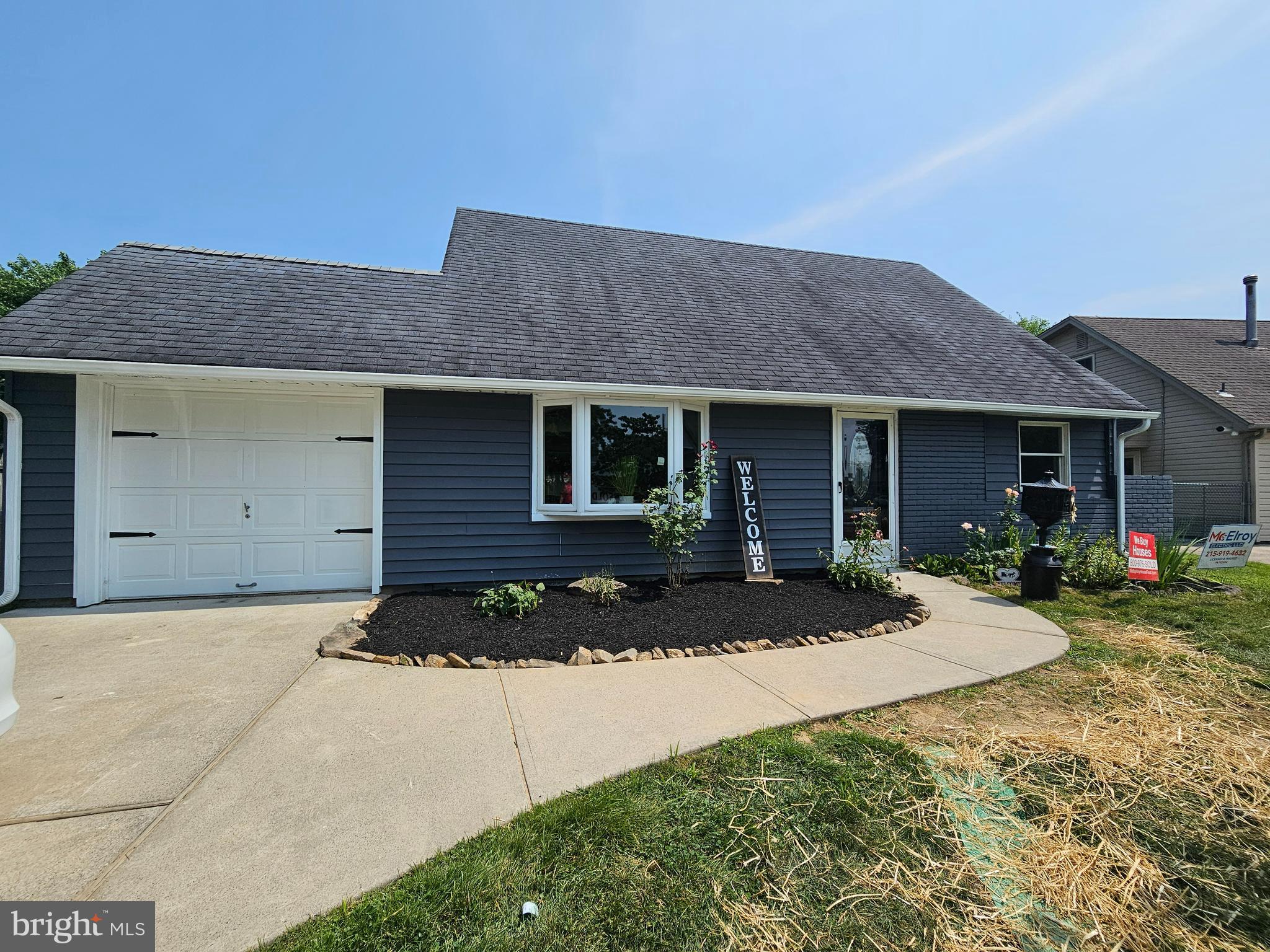 Welcome to 14 Iris Rd, a beautifully remodeled 4-bedroom, 2-bath home offering modern comfort and timeless style. This move-in ready property boasts great curb appeal and a spacious layout ideal for anyone seeking flexible living space. GAS. Rare Levittown Home with Natural GAS!
Step into the bright and inviting living room featuring recessed lighting and a large bay window that fills the space with natural light. The updated eat-in kitchen is a true showstopper, complete with granite counters, stainless steel appliances, and a sliding glass door leading to the back porch — perfect for entertaining or relaxing outdoors.
The main level offers two generously sized bedrooms and a fully updated full bath. Upstairs, you’ll find two more bedrooms and another beautifully renovated full bathroom, offering plenty of space for everyone.
Enjoy a private, fenced-in backyard with a storage shed and room for gardening, play, or gatherings. Additional highlights include new flooring, modern finishes throughout, and a quiet, established neighborhood location.
Don’t miss your chance to own this turn-key home in the heart of Levittown!