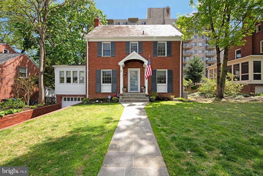 New Listing-OPEN HOUSES Sat/Sun (1-3:30)  Unique Opportunity....imagine enjoying the lifestyle advantages of living only 2 blocks from D'twn Bethesda with all the restaurants, art/music venues, nightlife, farmer's markets, and special weekend events!<br/><br/>Spacious 3BR/3.5BA brick colonial on charming (1) block street.  3 floors above grade plus finished basement.  Remodeled & expanded island kitchen with granite tops, loads of cabinetry, SS appliances & generous dining area.  Living room with FP, large den, 1/2 BA & huge deck on main level.  3BR/2BA upstairs plus a walk-up (finished) attic (could be 4th BR/office/kids area).  Finished LL with full BA, laundry, garage (mostly for storage) & outside exit to backyard.  2 Metro stops & free Bethesda Circulator bus one block away.