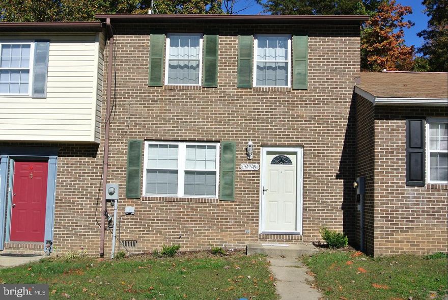 In the center of St. Mary's County, you will find this well-maintained two-story townhome. This townhouse is the perfect starter home or investment property that is USDA eligible!  Inside the home features, a new heat system and new air conditioning system installed July 2016, easy access via sliding glass doors from the dining room to the backyard, kitchen island, a spacious master bedroom and a secondary bedroom with lots of natural light. Outside the home features a beautiful brick exterior and 2 parking's spots right Infront of the home!