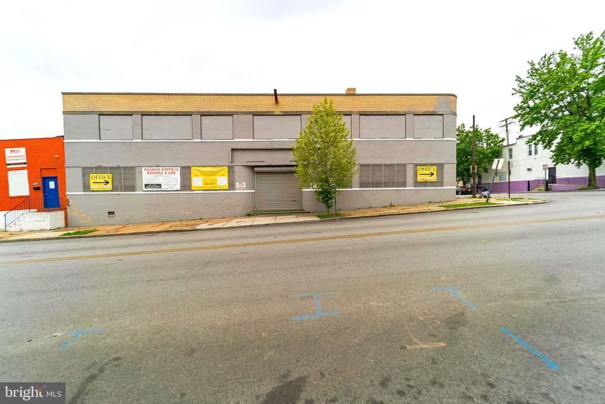 LOCATION. LOCATION, LOCATION It’s a must see building. Close Proximity to Grace Medical Center and 1.8 miles away from University of Maryland Medical Center. 2.8 Miles to Port of Baltimore and 10 Miles to BWI Airport. Highly-visible West Baltimore street flex warehouse building available for private purchase or redevelopment. Front of the building is two story office space with lobby and entrance from W Baltimore str. The back of the building is a warehouse with loading dock and above warehouse there is an open area for storage or large conference room. Back of the building has entrance from Hollins Str with a fenced back yard and plethora of parking. Great for development or to be user occupied. I-1 Zoning allows many uses, call Baltimore City Zoning Department to verify your occupancy. Sold AS-IS where is. Building needs renovation. Front of the building ceiling has water damage. Lower flat roof replaced in September 2021. Buyer at their own expense to do feasibility study and inspection. Currently NO tenant occupied. This is the perfect time to increase your business plan and think of great new ways to grow your portfolio. Bring all of your ideas. Contact listing agent for showing.