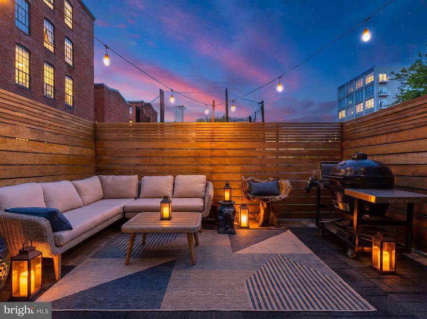 Modern design, panoramic skyline views, and thoughtful upgrades define this exceptional residence positioned between Fishtown and Northern Liberties blocks from the cities hotest restaurants and bars like Suraya, Kalaya, LMNO, La Colombe, WM Mulherins, Pizzeria Beddia, City Fitness, and much more! From the moment you enter, the home delivers a striking blend of warmth and contemporary style with wide-plank white oak hardwood flooring, recessed lighting, custom built-ins, and an airy open-concept layout designed for everyday living and entertaining alike. The main level is anchored by a stunning chef’s kitchen featuring quartz countertops, upgraded backsplash and added upper cabinetry (2024), stainless steel appliances, a Bosch dishwasher (2024), new SMEG gas range (2025), and sleek modern finishes throughout. Natural light pours into the spacious living (no neighbors across the street providing open sitelines) and dining areas through oversized sliding glass doors that lead directly to the private fenced patio—an ideal extension of the home for outdoor dining, relaxing, or hosting guests. 

The fully finished lower level offers incredible flexibility with a bright secondary lounge space, 4th bedroom, powder room, dedicated laundry area with LG washer and dryer (2024), and additional storage. Upstairs, the second floor includes two generously sized bedrooms and a beautifully updated full bath with modern finishes and body-jet shower system. The entire third level is dedicated to the luxurious primary suite complete with a custom walk-in closet, private balcony, and spa-inspired ensuite bath featuring a double vanity, oversized walk-in shower, pebble-stone flooring, and multi-jet shower tower. Crowning the home is the expansive rooftop deck with unobstructed Center City skyline views, updated railings (replaced in 2026), and ample space for entertaining around the fire pit. Additional highlights include dual-zoned HVAC, side breezeway access for trash storage, enhanced privacy with no direct neighbor on one side, and abundant street parking. Located minutes from I-95, the Market-Frankford Line, and some of Philadelphia’s most popular destinations and the vibrant dining, nightlife, and coffee scene that define Fishtown and Northern Liberties living. Reach out today for a private showing!