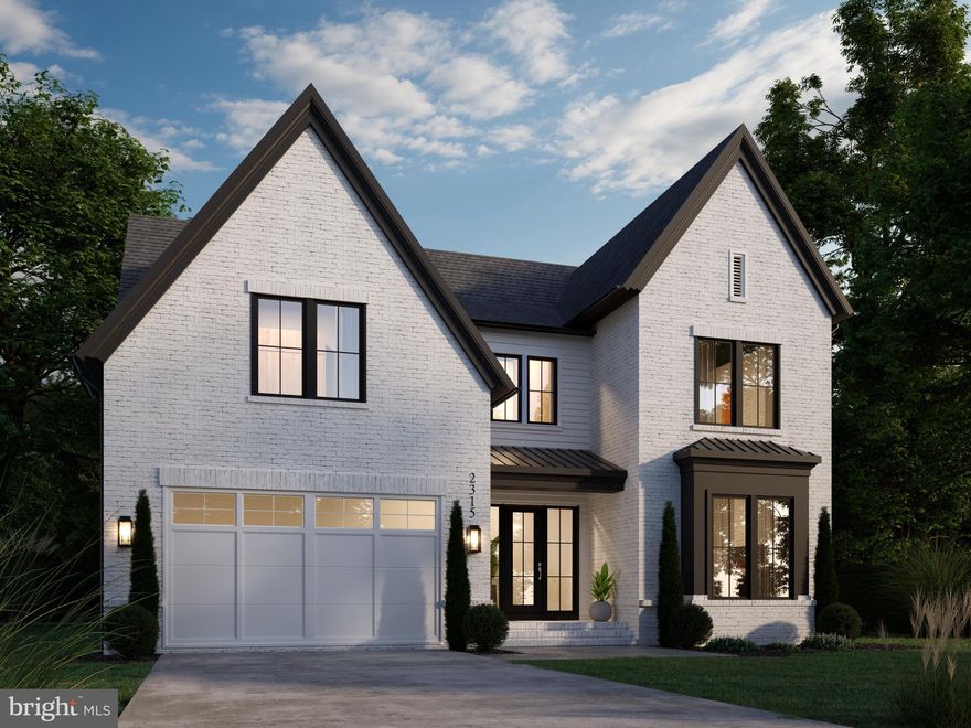 Cherry Hill Custom Homes presents this beautiful transitional design currently under construction on a large, flat lot backing to Tuckahoe Park in the East Falls Church neighborhood of North Arlington. This home features 6 bedrooms, 6 full bathrooms, and one powder room with 6,171 square feet of finished living space over three levels. The main level includes 10ft ceilings, gorgeous wide-plank engineered white oak wood floors, a beautiful gourmet kitchen with rear prep kitchen and frame-less custom cabinetry, a great room with gas fireplace with tile surround, a main level guest suite, a private study, and a spacious mudroom with built-in cubbies. A screened porch and deck off of the great room offer amazing outdoor living spaces overlooking the back yard and Tuckahoe Park. The upper level is highlighted by a luxurious primary suite with walk-in closet with built-ins, a sitting room, and a private screened porch, a spa-like bathroom with heated floors,  double vanities, stand-alone soaking tub, and heavy glass enclosed shower. The walk-up lower level includes a recreation room with gas fireplace and a  full-size wet bar with island, exercise room, an additional bedroom with full bathroom, and a bonus room. Convenient to Tuckahoe and Charles Stewart Parks, East Falls Church Metro, Westover, and much more. Tuckahoe ES/ Williamsburg MS/ Yorktown HS. Delivery October 2025. Photos are from another home built by Cherry Hill Custom Homes. Still time to choose some finishes.