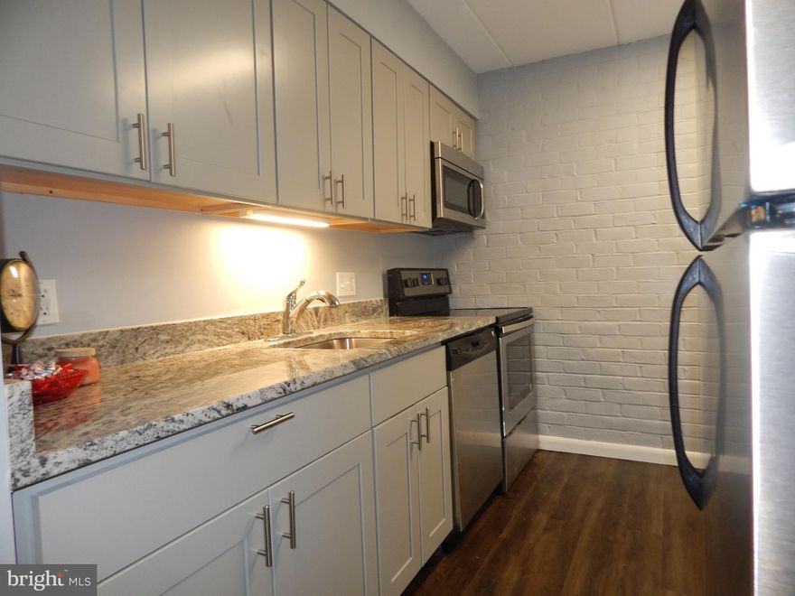 These spacious one bedroom units updated and ready to go don't come along too often!!  New kitchen cabinets, granite counter top, stainless steel appliances, pantry, upgraded vinyl flooring through out, laundry room with full size washer and dryer, entrance foyer with closet, spacious living room and dining room, full bath, bedroom with walk-in closet, sliding glass doors to patio!! Short trip to Downtown Columbia, walk Lake Kittamaqundi, restaurants, shopping and other recreation and other activities