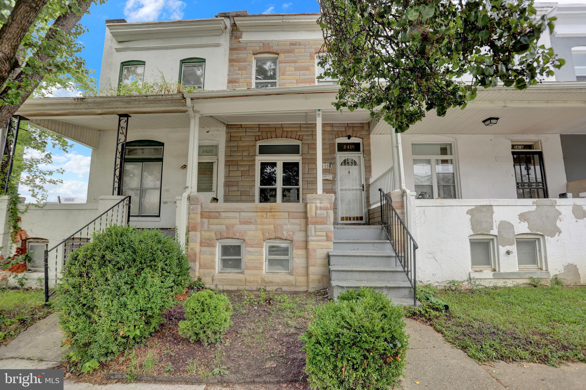 Welcome to this charming porch-front rowhome located just steps from Coppin State University. The open-concept living and dining area create a perfect space for entertaining and an eat-in kitchen that's great for casual meals. Outback is a parking pad that makes life a little easier. Recent updates include a new furnace, new roof, water heater, breaker box, and updated plumbing, along with fresh carpet and luxury vinyl plank flooring in the kitchen. And the entire house is freshly painted! Explore nearby attractions such as Gwynn Falls Park, Mondawmin Mall, Druid Hill Park, and Lake Ashburton. With easy access to downtown and the Maryland Zoo, this home is a hidden gem in a vibrant location!