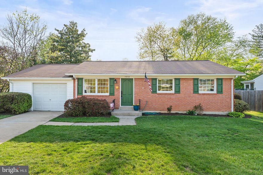 Charming One-Level Home with Spacious Backyard

Come see this lovely one-level home featuring beautifully refinished original hardwood floors that shine like new. The updated bathroom boasts a modern walk-in shower with a convenient built-in seat.

Enjoy the open layout with a spacious family room that flows seamlessly into the kitchen and breakfast area—perfect for everyday living and entertaining. Step outside to a generous ground-level rear deck, complete with a terrific retractable awning for shade and comfort.

The large, level, fenced backyard offers plenty of space for outdoor activities, gardening, or relaxing in your private oasis.

The versatile finished garage area provides great flexibility—ideal for a home office, media room, or a comfortable sleeping space for guests.

This home is move-in ready and full of charm—don’t miss out!