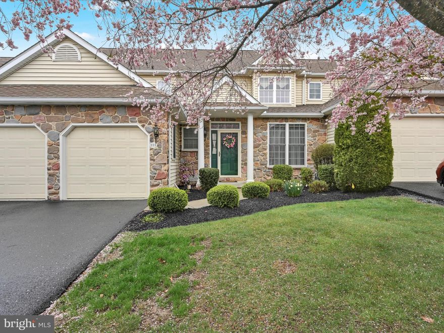 Location Location Location! Welcome home to this well maintained, bright and airy 2 BR 2.5 BA Condo located in The Fountain at Heritage.  This home features hardwood floors, 9' ceilings and crown molding.  The great room impresses with a gas fireplace, decorative windows, bump out space for more square footage and 17' tall ceilings.  The newer stainless appliances are all included in the well laid out kitchen. The kitchen has plenty of storage, a tile backsplash, smooth top stove and a breakfast bar. Plenty of room to entertain on the maintenance free deck with natural gas hook up for your grill or in the formal dining room.  The deck overlooks trees and landscaping for a more private feel. The laundry is on the main level and the washer and dryer are included. The main level primary suite features a 11'X5'5" WIC and private bath with double sinks, separate shower with seating and an amazing walk in jetted jacuzzi tub. Sore muscles will be a thing of the past! Upstairs is an amazing loft office space with a view overlooking the great room and of the York cityscape in the distance.  There is also another bedroom suite with a 6'6"x5'8" WIC, garden tub, separate shower with seating and double sinks. The home features a two car garage with a private driveway.  No need to worry about yardwork or snow removal! York Suburban Schools.  Super convenient location close to I83 and Rt30 plus shopping and restaurants.  Heritage Hills Golf Course is also right around the corner if you are interested in a round of golf, spa day or a night out! Schedule your showing now!