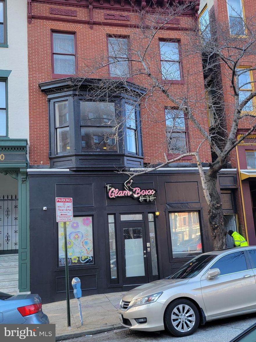 .Great Investment Opportunity!! Located in Downtown Baltimore Enterprise Zone near all of the fabulous amenities downtown has to offer. Such as being three blocks walking distance from the Royal Farms Arena, Baltimore Convention Center, and quick access to the highway. This building has a 1630 SF commercial space on the main level renting for $1400 (currently being used for a salon ) and 2 completely renovated  two 2 BR apartments units on the upper levels. Central A/C and updated electrical systems.  Tenants in place in both apartment units with a  1 year lease in place. Retail /Commercial space has been leased. Both units are currently being rented for $1400   Don't miss this one!!