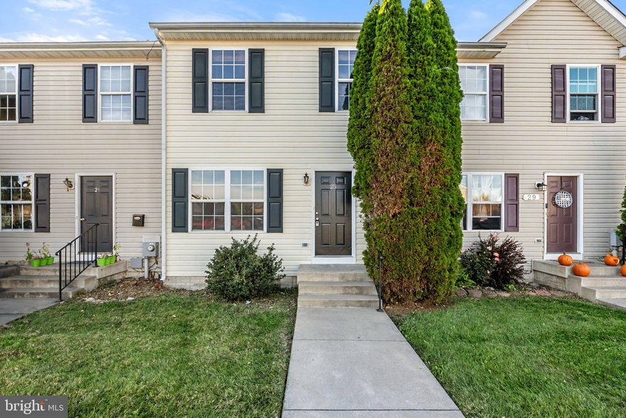 Turnkey townhome now available in small community just 3 miles from I-81! Multiple updates including: HVAC unit just 2 years old, fresh neutral paint throughout, updated flooring in the kitchen and dining room, brand-new dishwasher. Enjoy your weekends at your leisure; the HOA takes care of lawn maintenance! The kitchen with walk-in pantry overlooks the dining room to ensure no one misses out at gatherings. Spacious family room with lots of room for activities. Primary bedroom boasts 2 walk-in closets and en suite primary bathroom. You'll have plenty of room for storage with large closets throughout and a full walk-up basement plumbed for rough-in and studded out for rooms. High speed internet available!