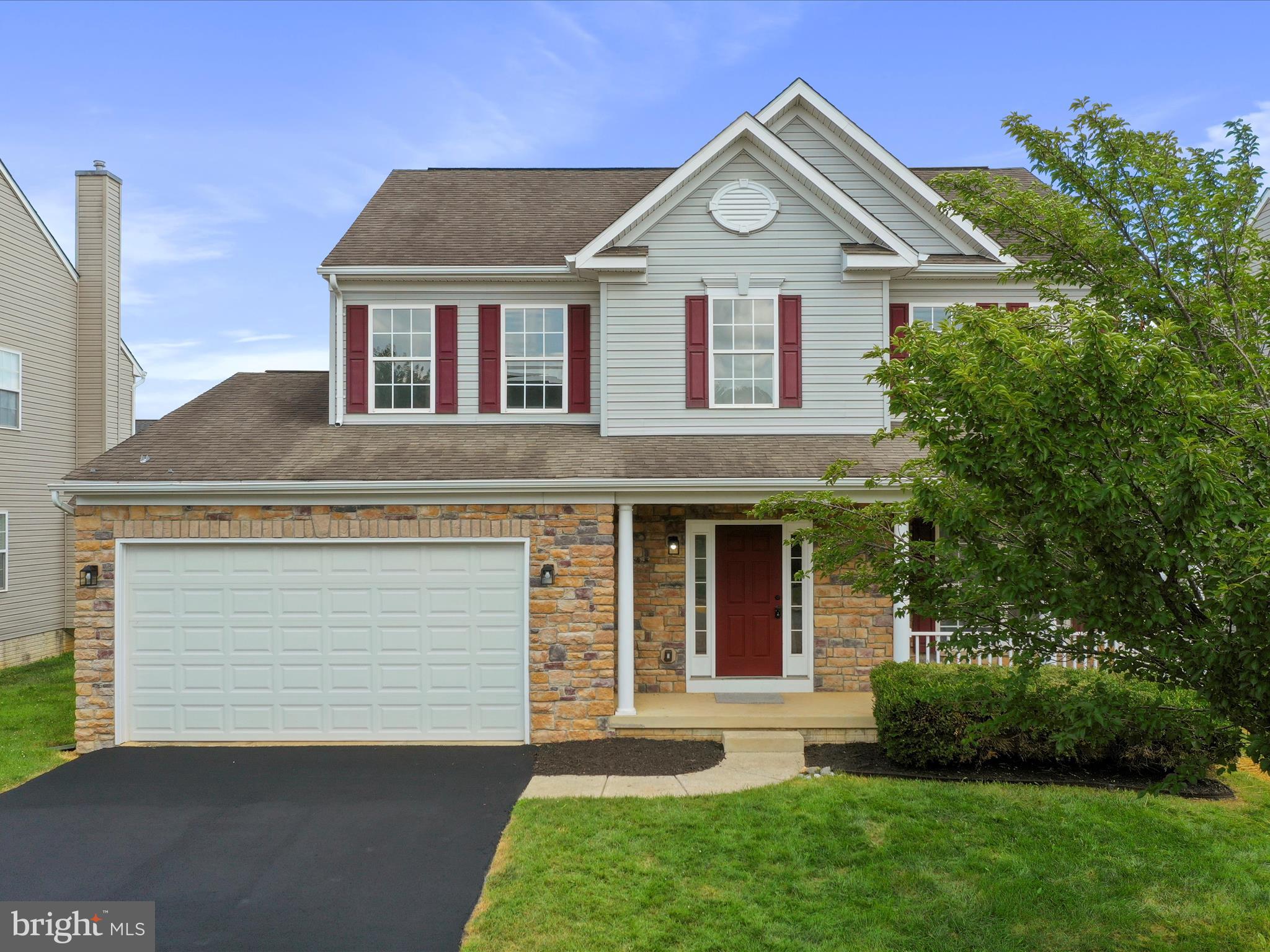 WOW! Welcome home to your newly renovated, super spacious colonial in a great neighborhood and location. This home features a brand new kitchen with shaker cabinets, quartz countertops and stainless steel appliances. LVP flooring through all of the living spaces. Updated lighting and paint. The main level also has dining and office space with a nice sized living room and half bath. The upstairs level has 4 full bedrooms and 2 bathrooms. A true master suite featuring vaulted ceilings and a double vanity in the bathroom, corner soaking tub, walk in shower, and walk in closet. Nice extra living space in the walk out basement also with a 3rd full bathroom. Man cave ready! Potential 5th bedroom or extra office without proper egress in the basement.