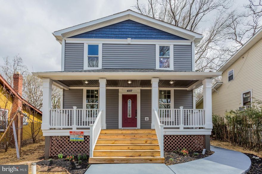 One-of-a-kind renovation! New addition in the upper level adding more square footage. Nothing like it in Mt. Rainier.  Featuring 3 bedrooms and 2.5 bathrooms. Beautiful open concept in the main level with a very large kitchen. Custom trim work throughout the house. Amazing master bedroom with crown molding lighting. Very large 5' by 12' master bathroom.