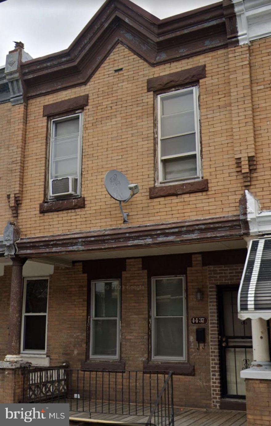 Welcome to 4437 N 19th St. This traditional Philadelphia rowhome offers a solid layout with separate living and dining areas, a functional kitchen, multiple bedrooms, and a full basement. The home shows cosmetic wear and presents a great opportunity for buyers looking to renovate to make it their own or add value.

Property is being sold AS-IS. Seller will make no repairs. Buyer is welcome to conduct inspections for their own informational purposes only. Buyer responsible for all inspections, certifications, and due diligence.

Priced to reflect condition—schedule your showing and submit your offer today!