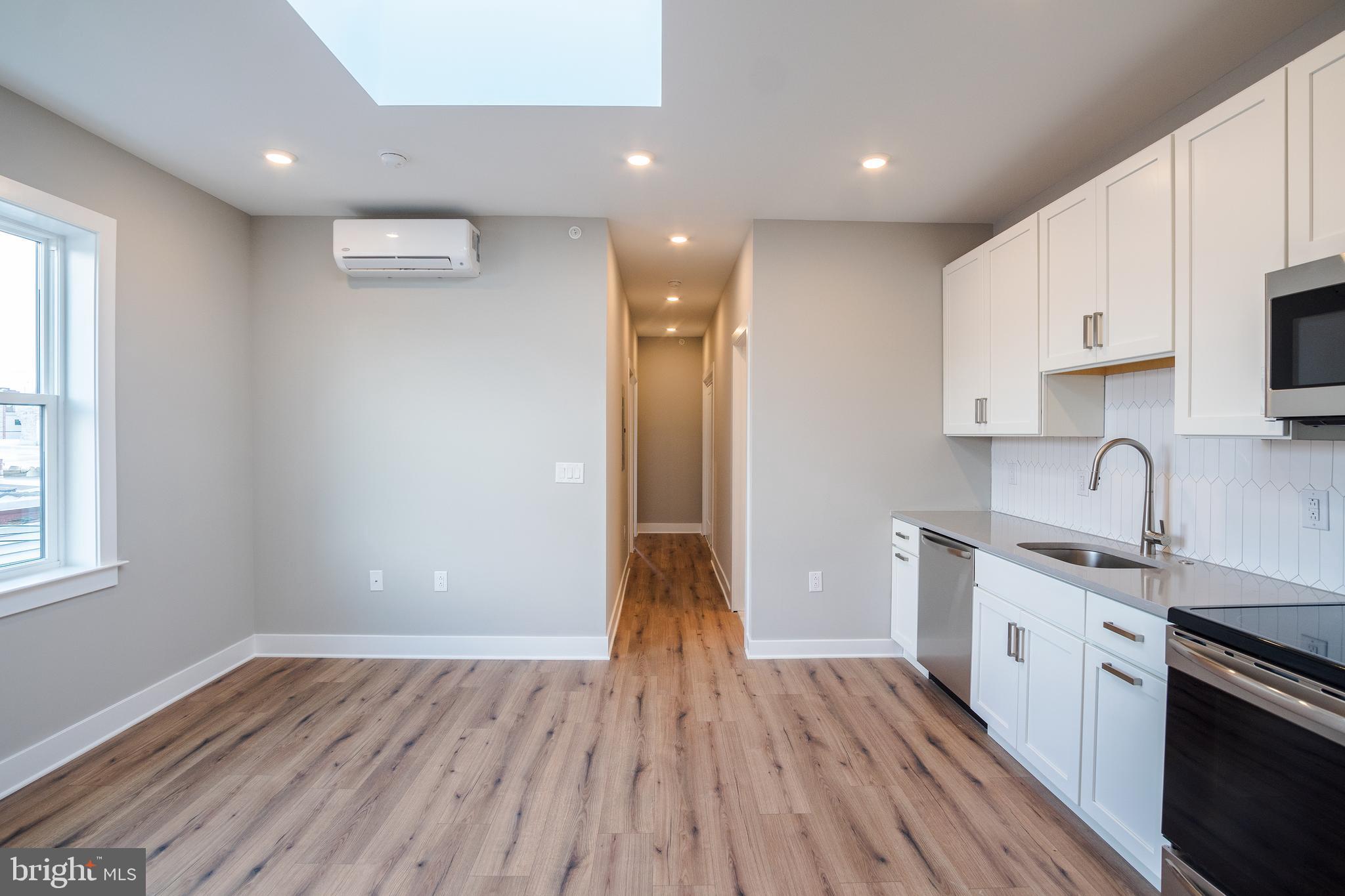 *Available 8/1!*
Be the FIRST to live in this brand new construction 8-unit apartment building in the Southwest Cedar Park section of West Philadelphia! Located a short distance to University City, Clark Park, and right off of Baltimore Ave, which offers many public transportation routes as well as access to a number of local shops and restaurants to explore! Within this spacious top floor 2 bed, 2 bath unit, you can expect newly installed stainless steel kitchen appliances that include an electric range, dishwasher, refrigerator, built-in microwave, and garbage disposal. You also will have a skylight letting in amazing natural light, mini split cooling/heating, your own washer and dryer, wood flooring throughout, and keyless entry. Snag the chance to live in this beautifully designed, contemporary apartment before it’s too late!Â
Lease Terms: Generally, 1st month, and 1 month security deposit due at, or prior to, lease signing. Other terms may be required by Landlord such as last month's rent upfront. $65 application fee per applicant. Tenants are responsible for: electricity, gas (if applicable), cable/internet and $10/mo technology fee. Water is a flat monthly fee of $75. Additional fees or requirements may be applicable for units with Homeowners or Condo Associations. Landlord Requirements: Applicants to make 3x the monthly rent in verifiable gross income, credit history to be considered, no evictions within the past 5 years, and must have a verifiable rental history with on-time rental payments. Exceptions to this criteria may exist under the law and will be considered. Cosigners will be considered.
*Pets permitted with owner approval. $500 non-refundable deposit per pet required.
*Internet wired for Comcast ONLY.