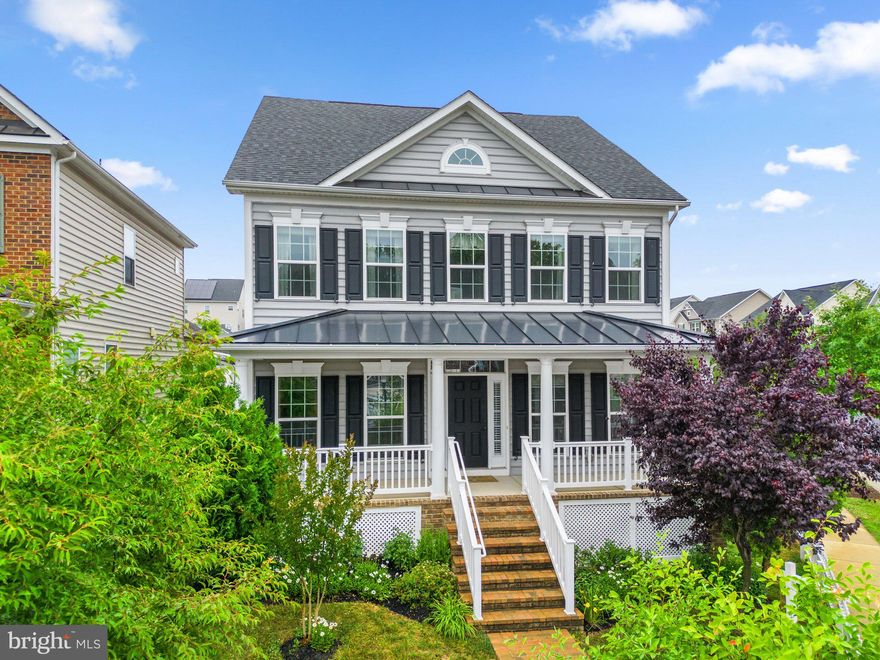 This gorgeous Clarksburg home has a bright, beautiful open floor plan with a peaceful front porch that faces open green space! Premium CORNER lot gives you a nice side yard, in addition to the deck and patio. Extraordinary Ryan Homes' Mitchell model.  On the main level, there is a large home office with a bay window OR this can be a bedroom with an attached full bath for those that do not want to deal with stairs.  You can customize the space as it best fits your needs! The gourmet kitchen opens to the morning room and family room, with plenty of space for everyone to gather comfortably. Stunning kitchen with double wall ovens, gas cooktop, upgraded granite countertops, a pantry for storage, a butler's pantry, and a breakfast bar. Lovely gas fireplace in the family room. Formal dining room. If you want a casual dinner, head outside to the deck and patio; it's the perfect spot for a BBQ. Upstairs there are four generous-sized bedrooms, two full baths, and a big laundry room with a laundry sink. Beautiful Owner's ensuite with tray ceiling, OVERSIZED closet, and luxury spa bath. The spacious lower level has a full bath and a large open rec room with an egress window. HUGE storage space (or project area!). This pet-free, smoke-free contemporary home is only 8 years old. Two-car detached garage with 2-car driveway.  Plenty of accessible street parking and awesome amenities that include 2 swimming pools, a clubhouse, and trails in Clarksburg Village!