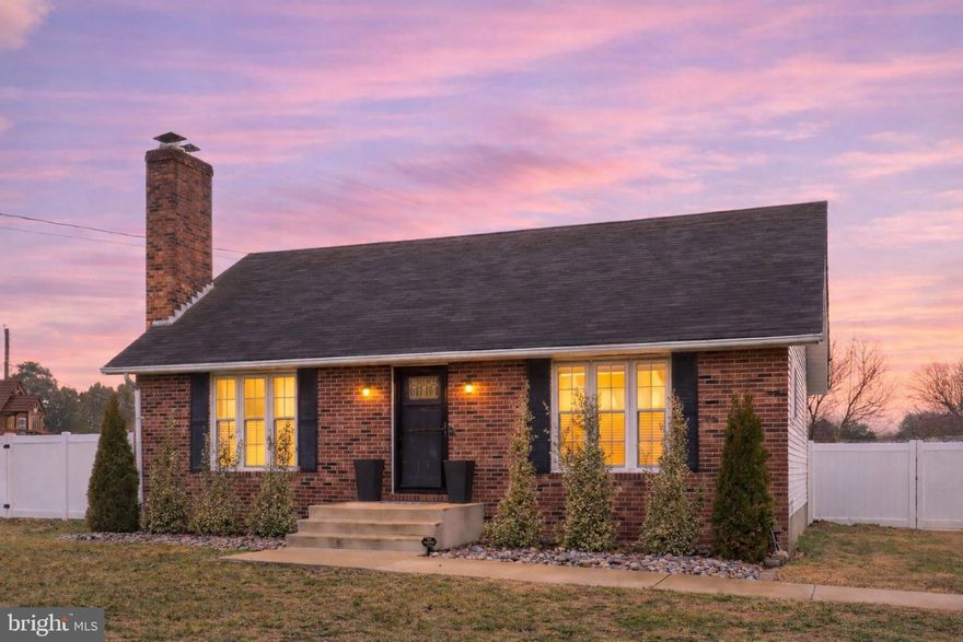 Beautifully remodeled Cape Cod in the popular Sunnyside Acres community featuring a brand-new kitchen, updated bathrooms, multiple living spaces, and an outdoor entertaining area. The home offers a new open kitchen with dining area and a comfortable family room with a wood-burning fireplace. The main level also includes a first-floor bedroom and a newly remodeled full bathroom. Upstairs you will find two generously sized bedrooms and a beautifully remodeled full bathroom. The partially finished lower level provides additional living space with a recreation room and a second family room featuring a gas fireplace. A utility area offers additional storage, and Bilco doors provide convenient access to the rear yard. The private backyard is fully enclosed with a vinyl privacy fence and designed for outdoor living and entertaining, featuring a large deck off the kitchen along with a cement patio, custom pergola, and fire pit — the perfect setting for relaxing evenings or gathering with friends and family.  Major systems have been updated, including the heating system and hot water heater. This home is truly move-in ready.  Conveniently located near Route 13 and Route 1 with quick access to shopping, restaurants, parks, and everyday conveniences.  Schedule your showing today.