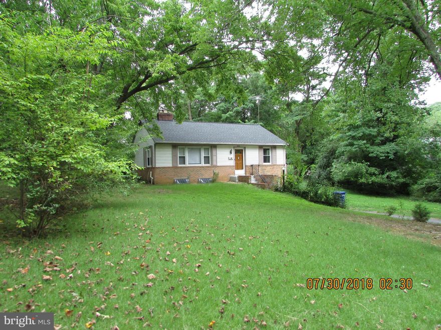 Nice Rambler with deck,sun room and one car garage on a 1/2 acre leveled lot.Close to major shopping centers and corporate offices.Excellent opportunity to live in this quiet and friendly neighborhood. Pets allowed case by case. Den in the basement can be used as office,bedroom or study room.Newly finished hardwood floors on main level and beautiful new paint.New roof.