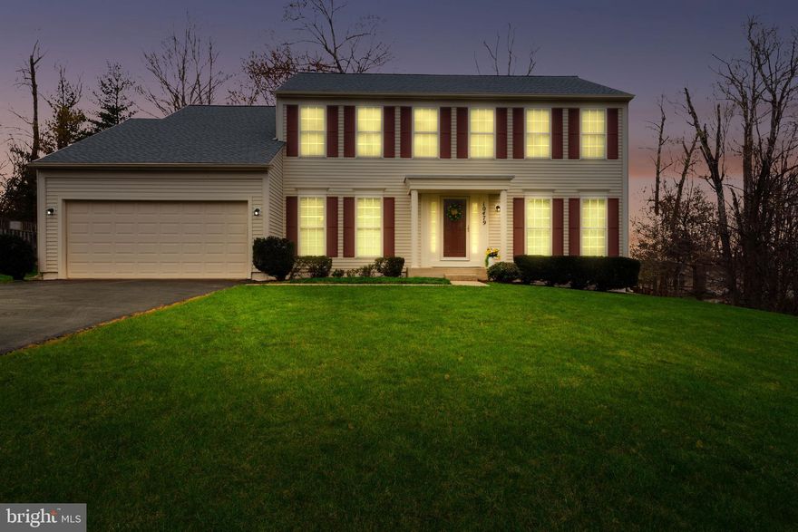 Welcome home to 10479 Hull Ct! This immaculate Colonial is located on a quiet cul-de-sac, has three large levels and features a wide open floor plan with new flooring throughout the main level. The beautifully remodeled kitchen has been updated with granite counter tops, stainless steel appliances and opens to the spacious living room with gas fireplace. Enjoy holiday dinners in the separate formal dining room and the flexibility of working comfortably from home in the office/den just off the large family room. The upper level features 4 spacious bedrooms. The master has a  separate sitting area with closet and large updated en-suite with soaking tub, separate shower, dual vanities and walk-in closet.  Relax or entertain in the basement's finished rec room with rear entrance to the huge back yard! The unfinished areas in basement have shelving for all your storage needs and a pluming rough in to add a bedroom and bathroom. Have peace of mind knowing that the HVAC system, tankless hot water heater, roof with gutter guards and sump pump's back up battery are all new! The owners had home inspected in February with minimal issues, all of which have been repaired. Home Inspection report is located in the documents section of this listing.  This home is also zoned for top rated North Point High School and Davis Middle School and won't last long! Showings available this Friday, Saturday and Sunday only! Offers will be accepted up until 7pm on Monday. Don't miss your opportunity to be the proud new owner of this gorgeous home!