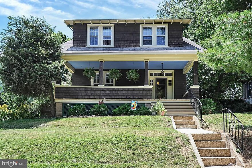 Your ultimate retreat! IMPECCABLY maintained vintage CHARM with modern amenities. Only 2 owners in 86 years! Sip coffee in the glow of sunrise on OVERSIZED PORCH! Backyard GARDENER'S PARADISE! Original refinished WOOD FLOORS throughout. Wood burning FP. Escape to master suite/LUXURIOUS SPA-style bath! GRANITE countertops! 2-zone HVAC! REPLACEMENT windows! CUSTOM shed! Just bring your porch swing!!