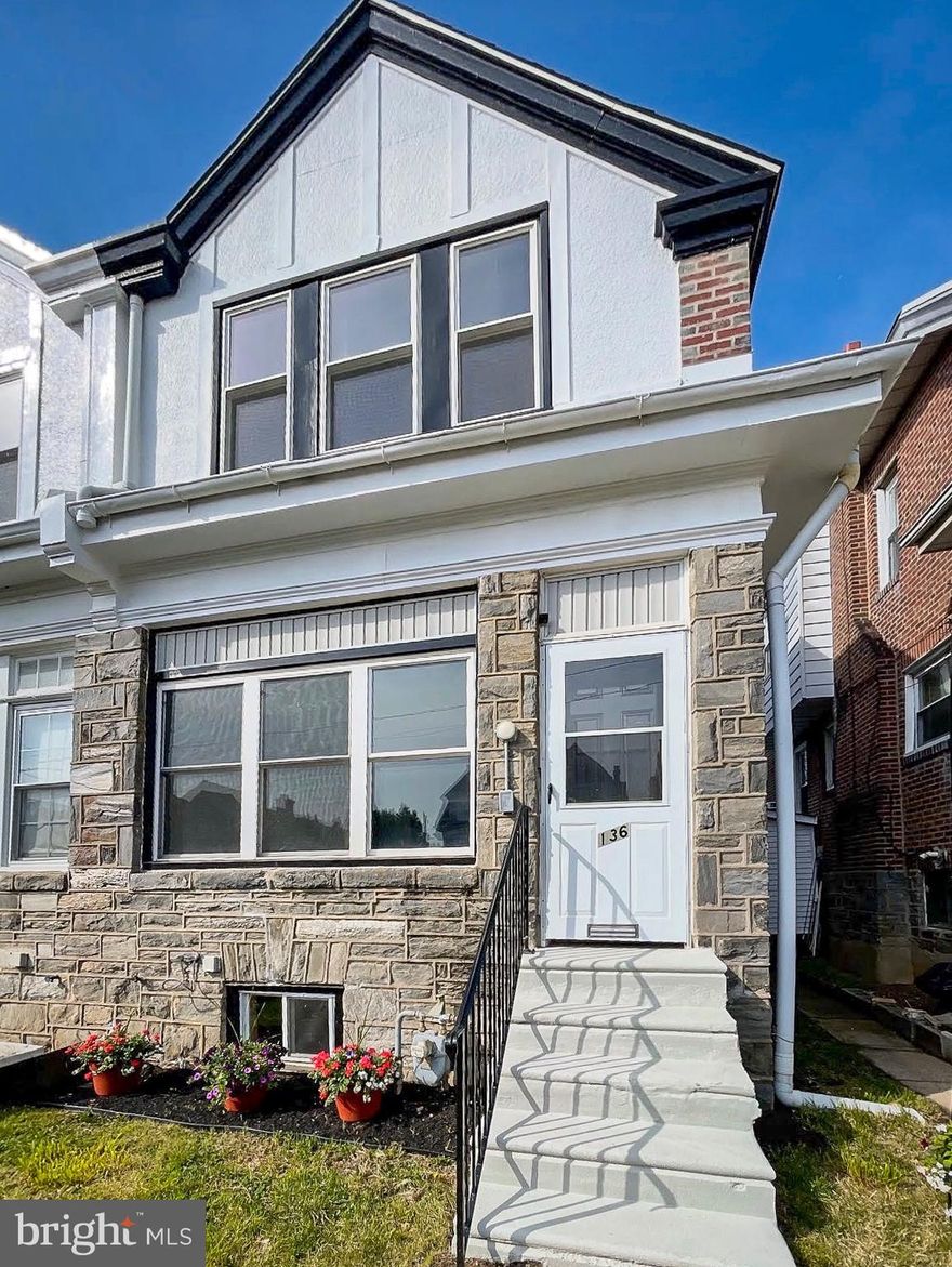 Incredible Opportunity in the Heart of Sharon Hill! This absolutely stunning 3-bedroom, 2-bath twin has been tastefully and professionally renovated from top to bottom and is ready for its new owner. Pull down High Street, walk up to the front, and step into 136 High St. First Floor: A traditional straight-through layout welcomes you with beautifully refinished hardwood flooring, fresh paint, and updated lighting throughout. The front living room flows into a formal dining area and tucked between these two spaces is a full bathroom—an uncommon and valuable addition for this style property. A completely renovated kitchen features new shaker cabinets, quartz counters, modern finishes, and a clean, functional design that stands out from the typical Sharon Hill renovation. Second Floor: Three perfectly sized bedrooms featuring refinished hardwood flooring, fresh paint, and updated fixtures throughout. The hall bathroom has been given a clean, modern look. Basement: Partially finished- perfect for additional living space, storage, or a flexible setup depending on your needs. Exterior: Classic colonial with a front yard and a private rear driveway, along with an attached garage for added convenience. Additional Upgrades Include: Renovations completed in 2026 including brand new kitchen, updated plumbing, new hot water heater, new electric service, refinished hardwood flooring, fresh paint, and updated fixtures throughout. Local Vibes: Located in the heart of Sharon Hill, close to everything. The legendary Leo’s Steaks is around the corner, and surrounded by local favorites like Swiss Farms, Folcroft Diner, Supreme Pizza, and more. Convenient access to I-95, 476, Philadelphia International Airport, as well as NJ and DE. Close to everyday essentials and everything Delco has to offer.