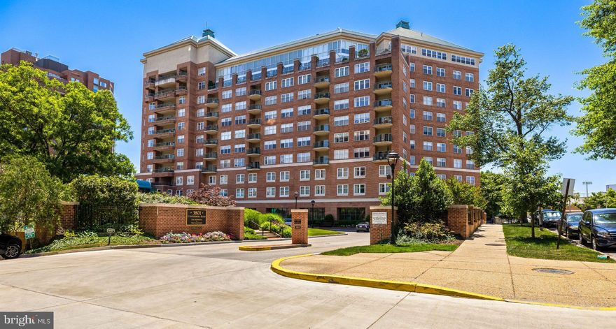 This rarely available true 3-bedroom unit boasts abundantly proportioned living spaces bathed in natural light and offering a newly painted neutral interior that will easily host every style and decor preference. A formal marble foyer greets guests and open to the spacious living and dining rooms with handsome crown moldings and northerly cityscape views. The substantial primary bedroom suite includes a sizeable walk-in closet with custom organizing system and a floor-to-ceiling marble tiled bath with jetted tub. Two additional bedrooms, one of which features sophisticated built-ins for a home office and a chic marble full bath complete the bedroom wing.  The east wing of the unit showcases the magnificently sized eat-in kitchen with a secondary entrance, designated breakfast area, cabinet and countertop space galore and fabulously plentiful pantry space! The separate laundry/utility room provides generous storage options (2 storage lockers are included as well). This expansive, light-filled residence has dual HVAC systems for optimum climate control. Two deeded parking spaces (D-5 and E-4) plus two storage lockers (140 and 141).