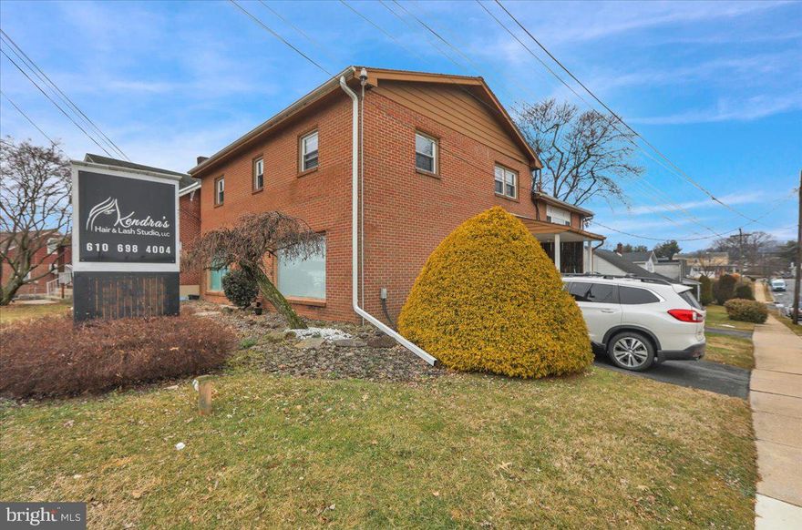 Great opportunity to own a high-visibility, income-producing property in Kenhorst! This versatile mixed-use property offers multiple revenue possibilities and strong curb appeal on a prominent corner lot. The second-floor apartment features 4 bedrooms with a spacious open-concept kitchen and family room, along with new replacement windows and an updated tub/shower surround with double vanity. The main level is currently operating as a beauty salon with a large waiting area, while the lower level offers additional space ideal for a spa, massage studio, or other wellness services. Additional features include economical gas heat, central air on the first floor, a storage room, and ample on- and off-street parking for tenants and clients alike. A fantastic opportunity for investors or owner-operators looking to combine business and residential income in one prime location. Rent for the following: Beauty Salon - $1100/mo, 4-Bedroom Apt - $1500/mo,  Spa/Massage - rolling 2-yr lease, $750, $800, $850, $900,  Storage Room - $100/mo 
ALL tenants PAY utilities!!  Call today for details on this unique property!