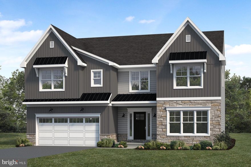 UNDER CONSTRUCTION – AVAILABLE THIS WINTER: This thoughtfully designed 2-story home with 5 bedrooms, including one on the first floor, features 9’ ceilings on the first floor and stylish vinyl plank flooring throughout the main living areas. The 2-car garage with an extra storage area opens to a mudroom complete with built-in lockers. The kitchen is well-equipped with stainless steel appliances, quartz countertops, a tile backsplash, and a large center island and pantry. The sunny dining area provides access to the rear patio, and the 2-story great room is warmed by a gas fireplace with stone surround. On the second floor, the owner’s suite includes a private bathroom with a tile shower, double bowl vanity and an expansive closet. Adjacent to the suite are 3 additional bedrooms, a full bathroom, laundry room and loft space.