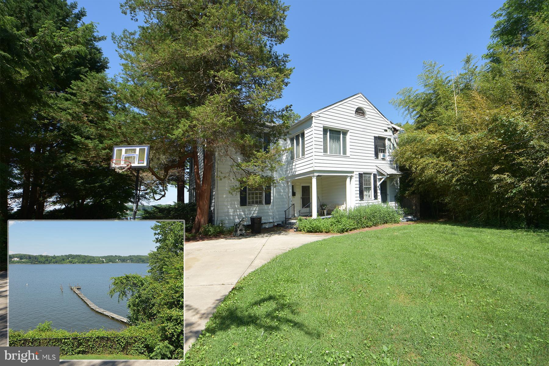 Great renovation potential with this 1940's built colonial with tons of charm and character. Home needs a creative eye and restorative touch throughout but with such a high land value this home is a great investment. Just minutes by land or River to downtown Annapolis and a short commute to DC or Baltimore.Great location! Bring this house back to life and make it your waterfront dream!