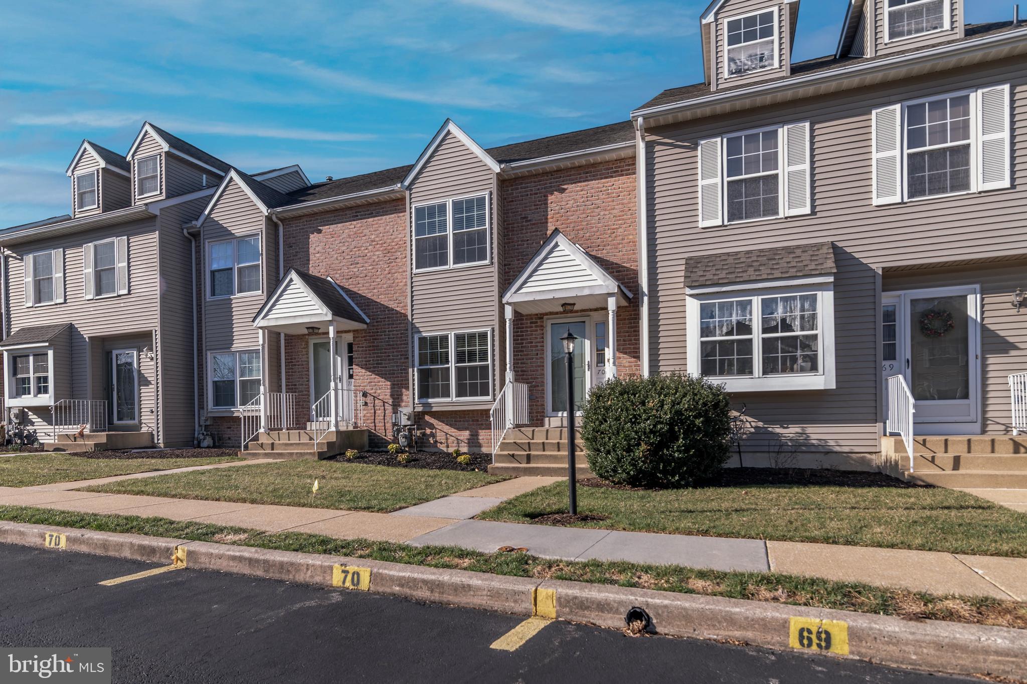 Nestled in a peaceful yet accessible location, Canterbury Woods offers the perfect blend of convenience and serenity. Just minutes from Routes 95, 322, 452, and the Delaware state line, as well as a variety of shopping options, this townhome community is ideally situated. The charming 2-bedroom home provides the option to add a 3rd bedroom in the basement, along with a den or family room for added flexibility.
Upon entering through the foyer, you'll step down into the main living area featuring hardwood floors throughout. At the front of the home, a spacious and light-filled living room opens to the kitchen via a convenient pass-through. At the back of the house, the layout flows seamlessly, with the kitchen opening into the dining room and den space. Off the kitchen, you'll find a convenient powder room, as well as French doors that lead to a large deck backing to woods—perfect for relaxing or entertaining.
The second floor features a front bedroom that is generously sized, a full hall bath, a large linen closet, a convenient laundry closet, and is completed in the rear of the home with a primary bedroom. The primary bedroom includes an en-suite bath, a large closet with organizers, and lots of natural light.
Additional highlights include 2 assigned spots in front, ample guest parking, an updated roof, HVAC system, and domestic water heater, plus a tranquil wooded view in the back for added privacy and peace.