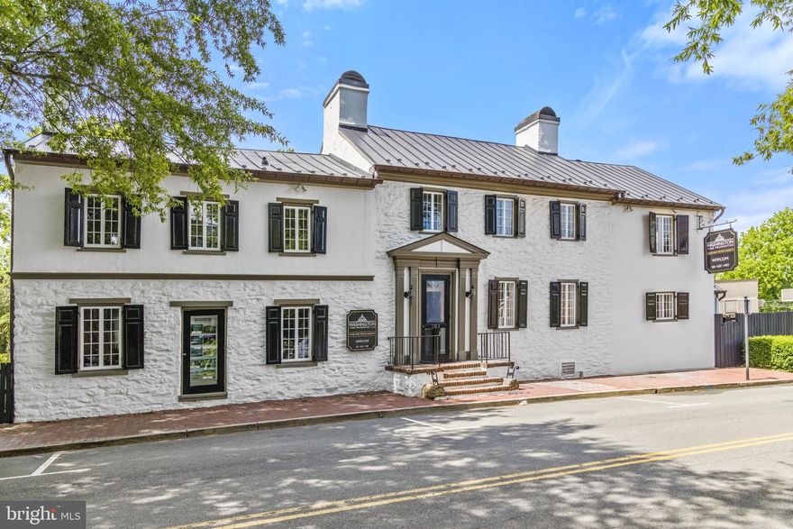 RARE IN-TOWN OPPORTUNITY WITH SO MANY OPTIONS - RESIDENTIAL, COMMERCIAL, LAND!  An AMAZING historic residence centrally located in the town of Middleburg.  It last functioned as mixed-use office/commercial space but has the floorplan for a classic residence.  Constructed circa 1780, the Bower House exhibits a Federal style and is one of the best remaining eighteenth-century stone buildings in Middleburg. Also included is an additional approximately 11,326 square foot lot which is separately deeded. Features include an elegant spiral staircase, stately fireplaces, exposed timber ceilings, natural hardwood floors, and graceful French doors leading to a charming patio connected by a brick walkway to the expansive garden and additional lot. In “The Nation’s Horse and Hunt Capital.” Priced to sell! Loudoun County Tax ID 538290964000 and 538290376000. Owners are licensed real estate brokers.