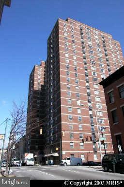 Twenty-first floor offers stunning views of historic Mount Vernon. Full service elevator building with 24-hour desk and parking attendant. On-site resident manager. Huge eat-in kitchen with space for table. Laundry in unit! Master suite has three closets and attached upgraded bath. Gorgeous city views in the heart of town close to Penn Station, UB, MICA, Peabody and cultural attractions such as Meyerhoff Symphony Hall, Walters Art Museum, Modell Performing Arts Center and much more. On site convenience store and deli that will deliver! Parking available in secure attached underground garage for additional fee. Great location!
