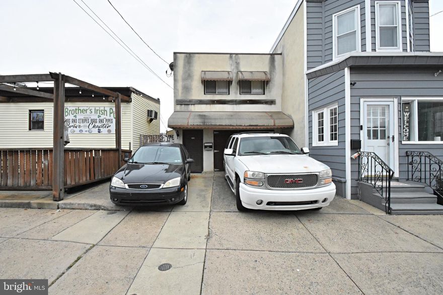 This versatile property, effortlessly convertible into a duplex with a zoning change, is nestled in the highly sought-after Bridesburg section of the city, offering an exceptional blend of comfort and investment potential. Noteworthy for its separate split HVAC systems for each unit, residents can relish year-round comfort and convenience. The top unit sets the stage with a spacious open-concept living room and kitchen area, creating a warm and inviting ambiance ideal for gatherings and entertainment. Boasting three bedrooms and two bathrooms, including a master bedroom with an en-suite and a walkout deck for a private retreat, this unit offers generous living space and ample closet storage, enhancing its practicality. The bottom unit features a private entrance via an extra-large alley, leading to a sizable yard. Comprising one spacious bedroom, a substantial storage room, and a garage, this unit currently boasts a reliable, long-term tenant. Adding to the appeal, both units enjoy the luxury of two off-street parking spots, elevating this property to a must-see investment opportunity in a prime location. Don't miss the chance to explore the potential of this remarkable property.