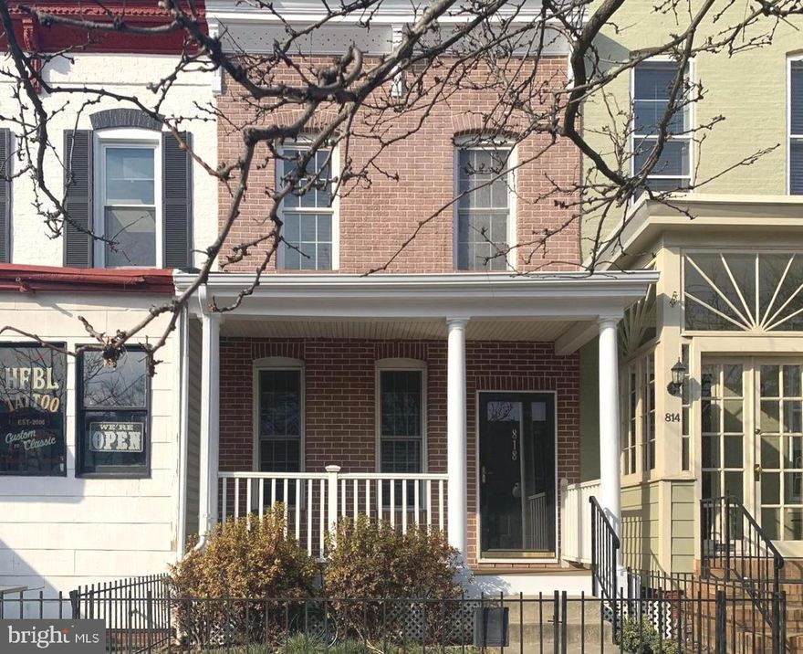 Stunning Home in the Heart of Hampden!  This beautifully updated 3 bedroom, 2.5 bath home offers the perfect blend of historic charm and modern comfort—complete with a private two-car parking pad in the rear.  Cute front porch for relaxing and enjoying the lively Hampden community.  Step into a spacious, open-concept living area that flows seamlessly into a stylish kitchen featuring 42" cabinetry, granite countertops, spacious island and a breakfast bar—ideal for cooking and entertaining. Exposed stone walls add a distinctive character, while gleaming hardwood floors run throughout the home, enhancing its warm and inviting feel.  Upstairs, you'll find three generous bedrooms and two full bathrooms, along with the added convenience of the washer and dryer.  Just steps away from Hampden’s vibrant shops, cafes, and top restaurants. You're also only minutes from Johns Hopkins University, I-83, and downtown Baltimore—making this location as practical as it is charming.  Tenant occupied with 24 hours notice required.  Home will be professionally cleaned prior to a. new lease start date.