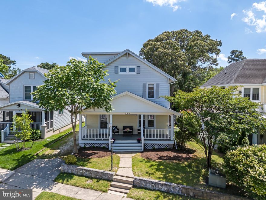 Discover this Rehoboth Beach gem with Old Rehoboth Style – 1 block from the Ocean!  The perfect blend of historic charm and modern convenience awaits in this lovingly maintained and expanded 6-bedroom, 4.5-bath home, located just one block from the beach in South Rehoboth in the heart of downtown Rehoboth Beach. With 4,000 square feet of living space, this unique offering features two primary suites, making it ideal for large groups and multi-generational living.  Nestled on a rare oversized 7,729-square-foot lot, this property boasts exceptional outdoor living spaces, including a spacious front porch, a private backyard, a deck with a hot tub, a sundeck off the primary suite, and two outdoor showers. Inside, enjoy multiple living areas and two staircases, ensuring room and privacy for all. Thoughtfully updated to preserve its original architectural details, the home radiates timeless appeal while offering modern amenities. Additional features include a basement, two sheds, and parking for up to six cars – an uncommon convenience in this prime location. Located steps from world-class dining, boutique shopping, the boardwalk, and amusements, this home offers excellent rental potential making it an exceptional investment opportunity.