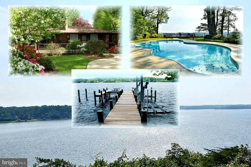 Nestled above the Severn River this contemporary home boasts million dollar views from almost every room. Expansive deck, inground pool & brick walkways maximize nature and the outdoors. Tram offers easy access to the waterfront, private pier & boat/jet ski lifts. The well appointed home has a remodeled kitchen & master bath, HW floors, panoramic windows & 3 FPs.