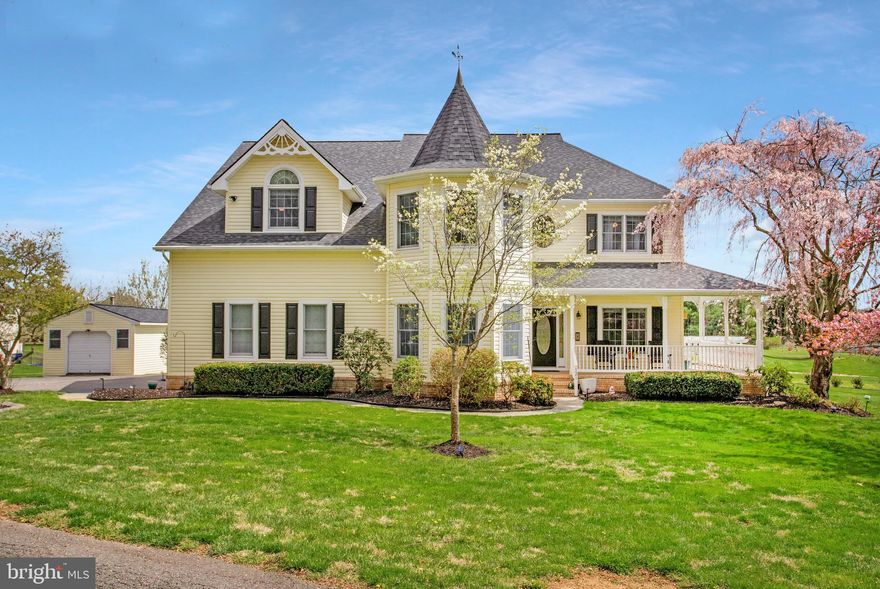 This beautifully maintained Victorian home offers the perfect blend of historic charm and modern luxury, set on 2.5 acres overlooking Geneva Farm Golf Course. Upgrades to the exterior include NEW ROOF on House, Shed and Pool House.  NEW HVAC was also installed in 2023.

With 5 bedrooms and 4.5 baths, this spacious residence features a welcoming wraparound front porch,  wood floors,  crown molding, vaulted ceilings and an intercom system throughout the house. The gourmet kitchen boasts stainless steel appliances, granite countertops, a large island, and a sunlit eat-in area with French doors leading to the large outdoor deck. The main level is complemented by a formal dining room, a sitting room, a spacious laundry room, and an office (that could be converted into a 6th bedroom). The living room has a cathedral ceiling, large windows with tons of sunlight, and a gas fireplace.  Dual staircases lead upstairs to an oversized primary suite with French doors, a large sitting area, a fireplace, and a spa-like soaking tub and shower. There are 2 generously sized bedrooms with a Jack and Jill bath for added convenience and a separate bedroom with its own en suite bath. 

The finished basement adds versatility with a full bedroom and bath, a stylish bar area, and a large space for entertainment. Outdoor living shines with a private, fenced 20 x 40 in ground pool, a pergola with a firepit, and a pool house—ideal for relaxing or entertaining guests. 2 car attached garage, with a separate garage/ workshop with electricity that could serve multiple uses.