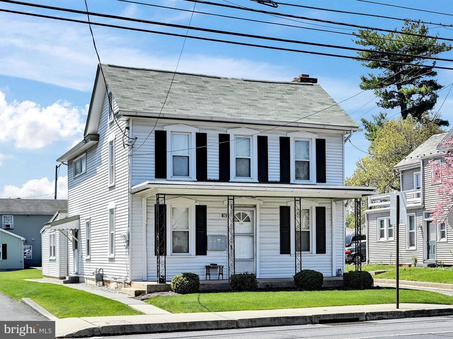 A 4 unit in Mount Joy is a rare find!   The rents need to be adjusted to market value.  Long time tenants reflect low rents.    Adjusted rents  should be  in the $46,000 - $48,600  range.    This is a great income producing property.  Don't delay, schedule your showing today!   Unit A is a 3 Bedroom, 1 1/2 Bath with spacious first floor rooms, powder room and laundry.  3 bedrooms, full bath and office on the 2nd floor, gas heat.    1 Bedroom efficiency apartment with electric BB heat behind Unit A.    Units C & D are in a detached building to the rear of the property and have electric BB Heat.   Unit C offers 1 Floor Living with 2 Bedrooms.  Unit D's living space is on the 2nd floor with 2 Bedrooms.    4 off street parking spaces