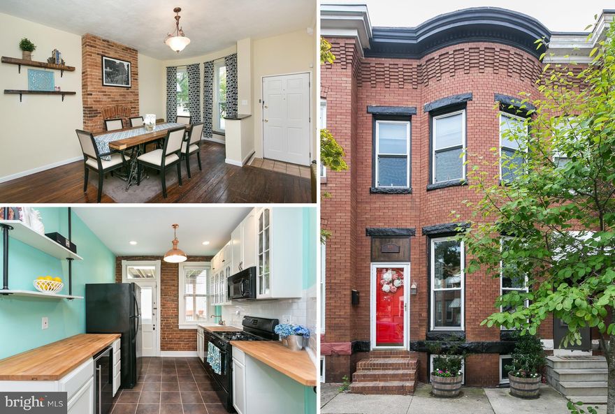 Welcome Home To Red Hot Remington! Beautifully Updated & Full Of Baltimore Charm! Light Filled & Bright w/ Fresh Paint, Large Windows & Skylight. Original Hardwoods & Exposed Brick. Wood Block Countertops In Kitchen. Updated Full Bath. Deck Off Upper & Main Level w/ Fenced In Courtyard. Easy Access To 83, JHU, MICA, BMA & Wyman Park! Walk To R. House & Many New Shops & Restaurants! A MUST SEE!