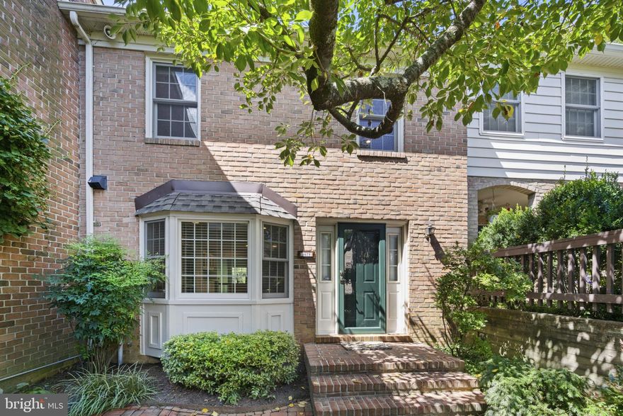 CHARLESBROOKE townhouse!! Fully open main level with refinished hardwood floors, SS appliances, Island w/seating, Quartzite counters.  Dining Area has "California Closet" built-ins for extra storage and serving space. Powder Room off the Foyer, Wood Burning Fireplace and sliders to rear deck.  Primary Bathroom totally renovated in 2022, Gorgeous double sink vanity, white tile, large shower with Moen fixtures. Fin LL.  offers Exercise Room, powder room, utility room.  Updated sliders to patio area and back yard.   
Marvin Windows throughout. Don't miss this opportunity to live in this quiet, beautiful community offering community pool, tennis/pickleball courts.