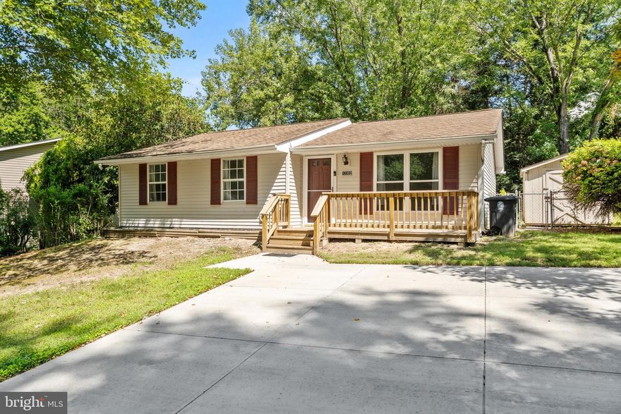 Simply Irresistible! This charming rambler offers easy one-level living with thoughtful updates throughout....fresh paint & new carpets! Move-in ready and perfectly designed for comfort, this home features a spacious layout ideal for everyday living. Kitchen (updated 2 years ago with new appliances, countertops, cabinets) with table space, living room, 3 bedrooms, and laundry room. Enjoy peaceful views as it backs to trees, adding privacy. A storage shed provides extra space for all your outdoor essentials. Great location for commuters….easy access to major routes to DC & NOVA.  Misc updates include: roof (5 yrs), water heater (5 years), LVP (2 years).