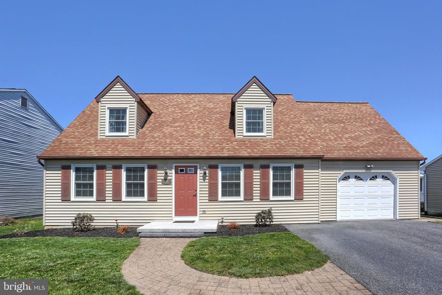 Delightful Cape Cod in South Middleton School District.  This home's main floor features a bedroom, updated full bathroom with walk in shower, and laundry room.  The main floor includes an updated Mother Hubbard Custom kitchen including quartz countertops, tile back splash, under counter lighting, and an island with storage and an overhang for seating.  The kitchen opens to a dining room that has access to a spacious backyard deck with retractable awning.   The backyard is completely fenced in with access gates on two sides.   A family room completes the main floor area.   The second floor provides two additional bedrooms and an updated full bathroom.   One car garage with work bench, cabinets, and multiple electric outlets. A full basement rounds out the areas in this home.  Located near shopping, Interstate 81, and restaurants.  This home is a must see!
