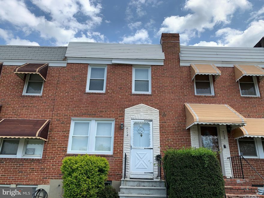 Charming home located in Baltimore. This home has hardwood floors throughout, fresh paint and ready to move in. Fenced in rear yard perfect for Summertime BBQ's.  Close to schools, shopping and transportation. Don't miss your opportunity to own this home. Estate Sale.