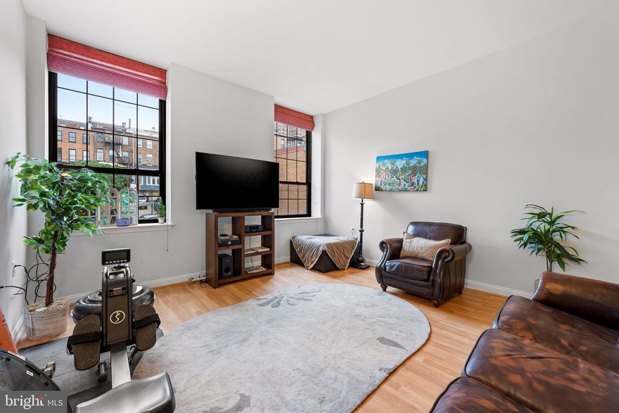 Welcome to this cozy unit in the desirable St. Cloud Condominium complex! This charming 2-bedroom, 1-bath unit features a peninsula kitchen with stainless steel appliances, pendant lighting, and an open design that connects seamlessly to the spacious living room—perfect for sharing conversations and enjoying the natural light from high ceiling windows. Both bedrooms are generously sized, and the unit includes a new washer and dryer.  The quiet, private-access community offers a designated parking space (#1109) and even a spot to store your bike. Conveniently located  in Mount Vernon, just minutes from Penn Station, near family-owned shops, cafes, restaurants, gyms, this home offers comfort and convenience in one.